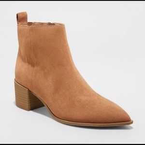 Target Kennedy Block Heel Boots in Cognac